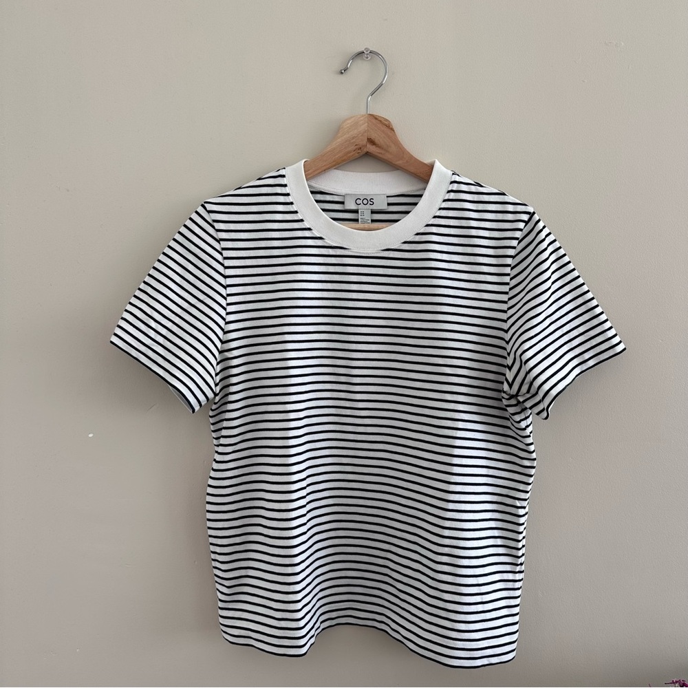 COS Striped Crew Neck Tee